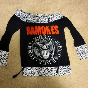 Ramones Long Sleeve Open Collar Shirt